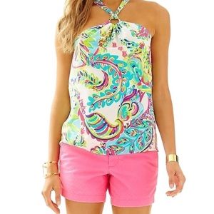 Lilly Pulitzer tie up top xs